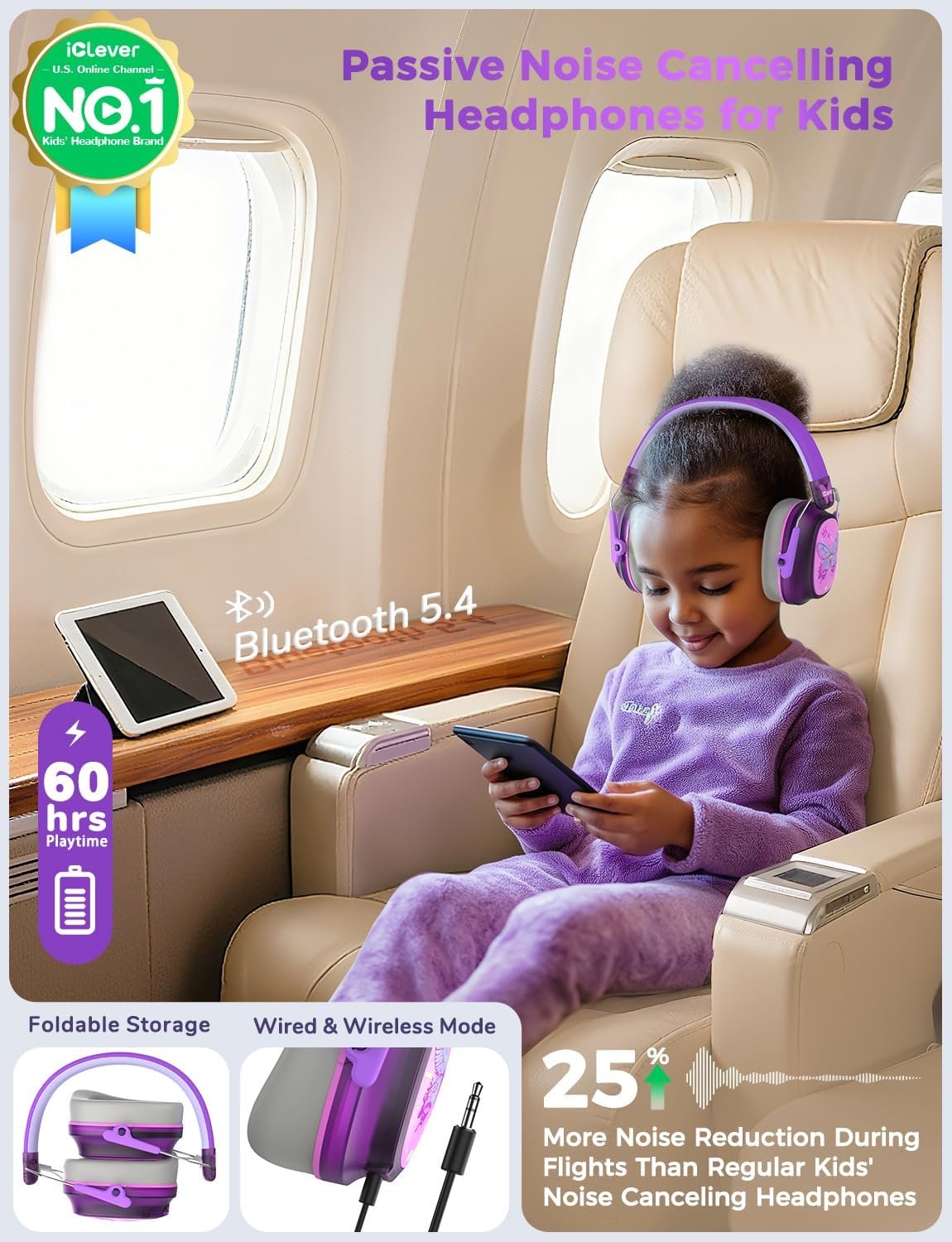 iclever noise cancelling headphones for kids