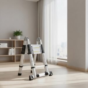 16.5 ft a frame telescopic ladder for home & outdoor projects